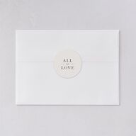Shining Wreath Wedding Stickers Pure White Circle