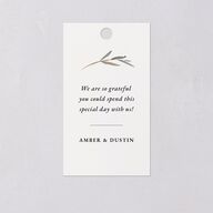 Neutral Greenery Favor Gift Tags Thyme Signature
