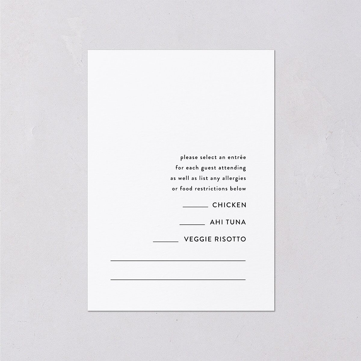 Forever Arch Wedding Response Cards Pure White Signature Standard