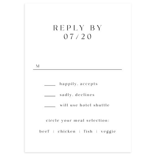 Landscape Gallery Wedding Response Cards Midnight Signature Standard