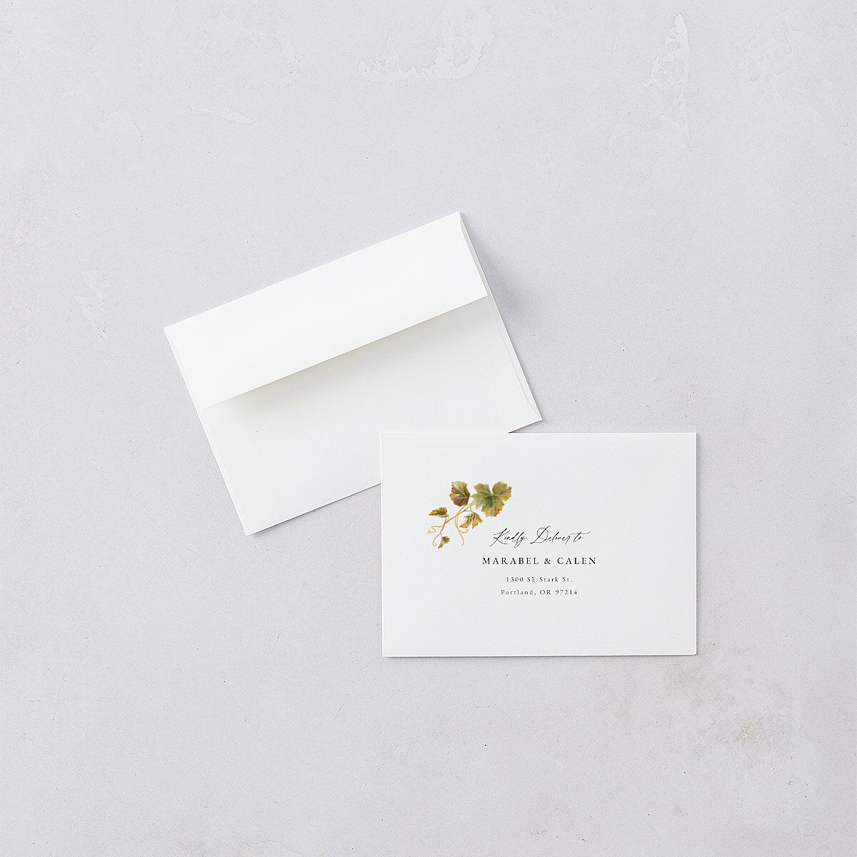 Romantic Vineyard Wedding Response Cards Rust Signature Standard