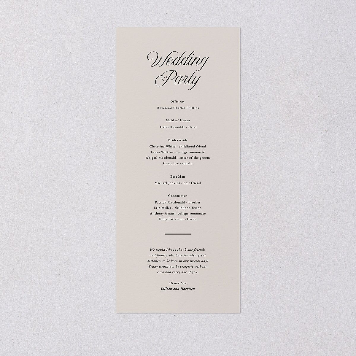Elegant Oval Monogram Wedding Programs Sand Signature