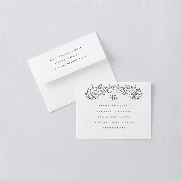Gothic Gate Thank You Cards Licorice