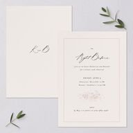 Baroque Garden Rehearsal Dinner Invitations Champagne Signature Blank