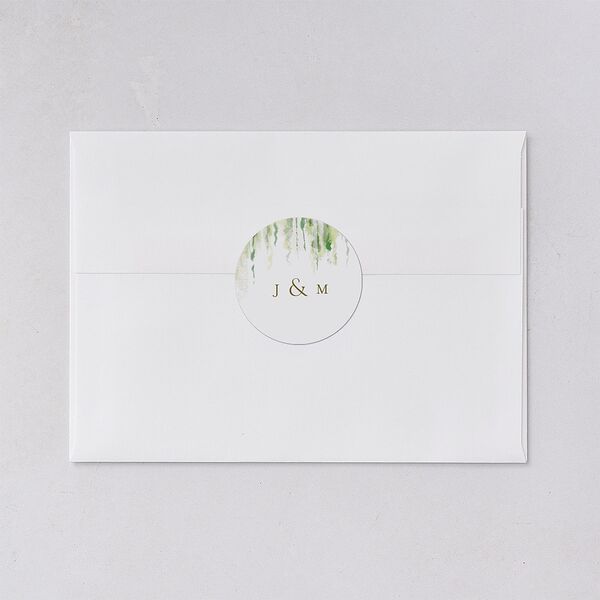 Southern Spanish Moss Wedding Stickers Pure White
