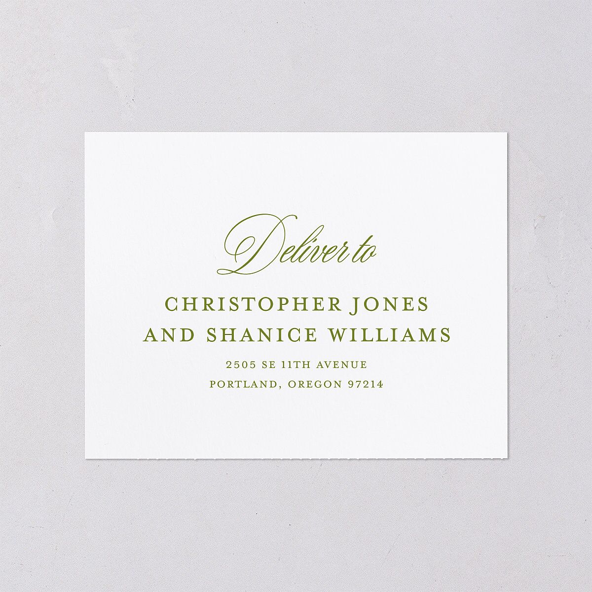 Eclectic Garden Reverie All-in-One Wedding Invitations Lavender Signature Light Both Recipient and Return Addresses No