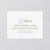 Eclectic Garden Reverie All-in-One Wedding Invitations Lavender Signature Light Both Recipient and Return Addresses No