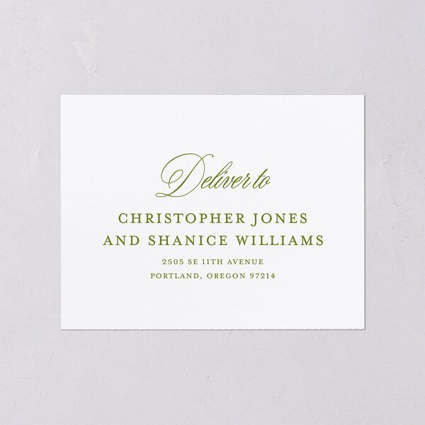 Eclectic Garden Reverie All-in-One Wedding Invitations Lavender Signature Light Both Recipient and Return Addresses No