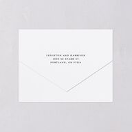 Pampas and Eucalyptus Floral All-in-One Wedding Invitations Desert Rose Signature Light Both Recipient and Return Addresses No