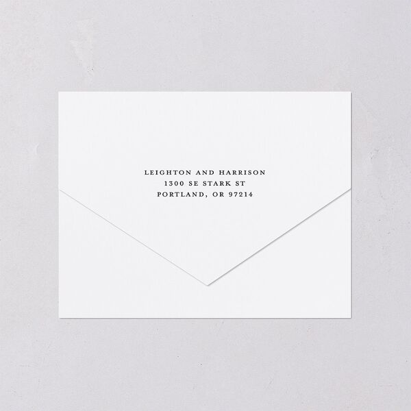 Pampas and Eucalyptus Floral All-in-One Wedding Invitations Desert Rose Signature Light Both Recipient and Return Addresses No