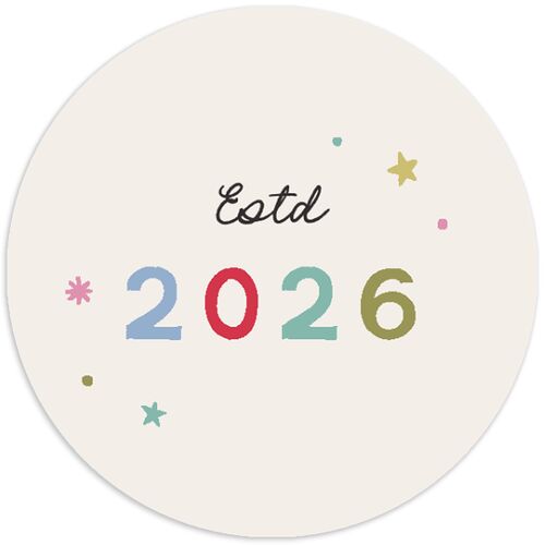 Very Merriest Retro Christmas Holiday Stickers Linen Circle