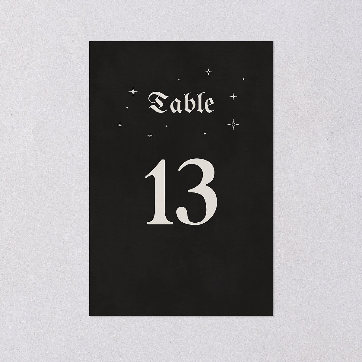 Moody Gothic Rose Table Numbers Midnight Signature