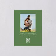 Romantic Floral Mountain Save the Date Petite Cards Meadow Signature smooth Blank No Standard