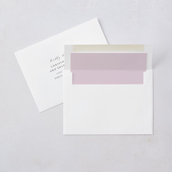 Delicate Lilac Wedding Invitations Amethyst Signature Blank No Standard