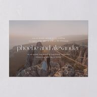 Striking Scene Wedding Invitations  Thyme Signature Blank No Standard