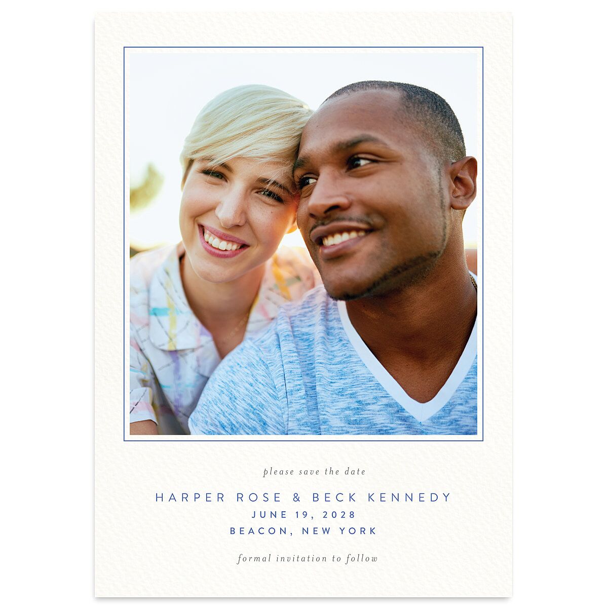 Watercolor Crest Save The Date Cards