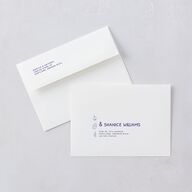 Hand Drawn Recipe Wedding Invitations Sapphire Signature Blank No Standard