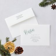 Our Merriest Year Holiday Cards Hunter Green Signature Blank Standard Portrait
