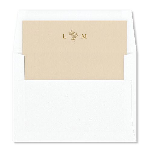 Elegant Typography Standard Envelope Liners Gold Standard