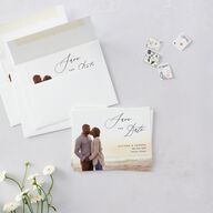 Minimal Calligraphy Save the Date Petite Cards Midnight Signature smooth Blank