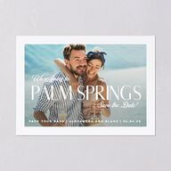 Destination Save the Date Cards Pure White Signature smooth Blank No Standard