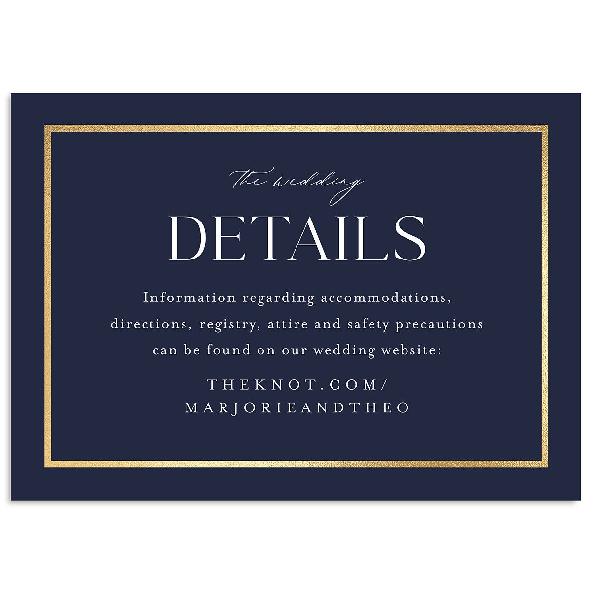 Joyful Union Wedding Enclosure Cards