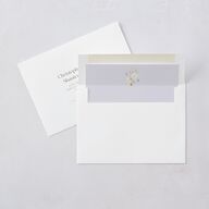 Wildflower Photo Save the Date Cards Lilac Signature smooth Blank No Standard