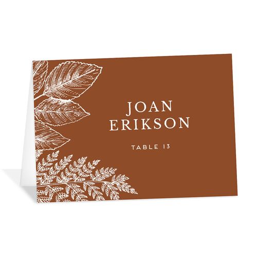 Botanical Frame Place Cards Copper Signature
