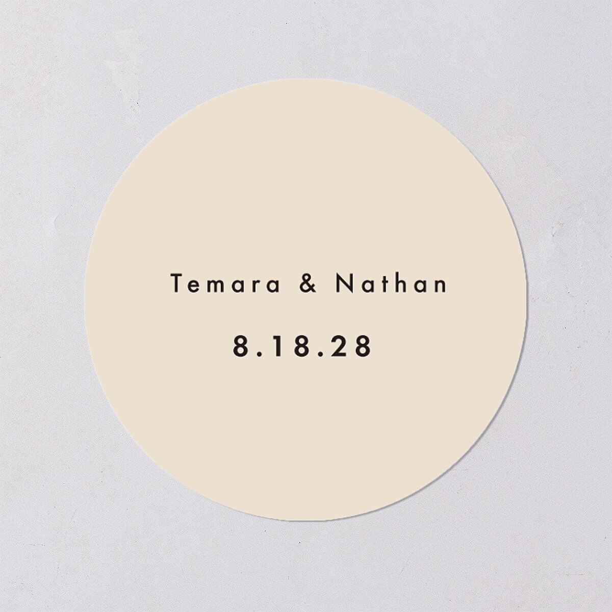 Hawaii Palm Trees Wedding Stickers Sand Circle