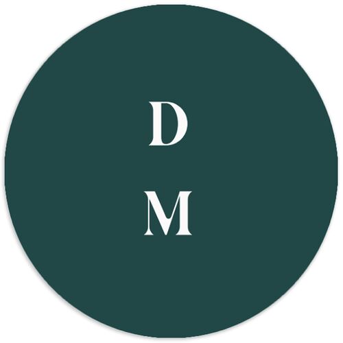 Mountain Escape Wedding Stickers Dark Emerald