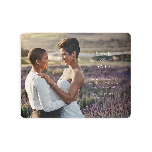 Exquisite Branches Botanical Save The Date Magnets Deep Lake Magnet Paper