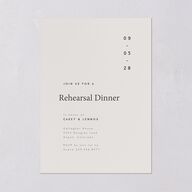 Modern Photograph Rehearsal Dinner Invitations Mist Signature Blank