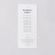 Country Club Wedding Programs Pure White Signature