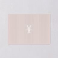 Elegant Floral Regency Wedding Response Cards Pink Cotton Signature Standard