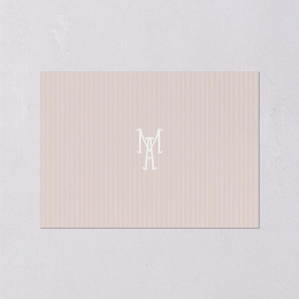 Elegant Floral Regency Wedding Response Cards Pink Cotton Signature Standard