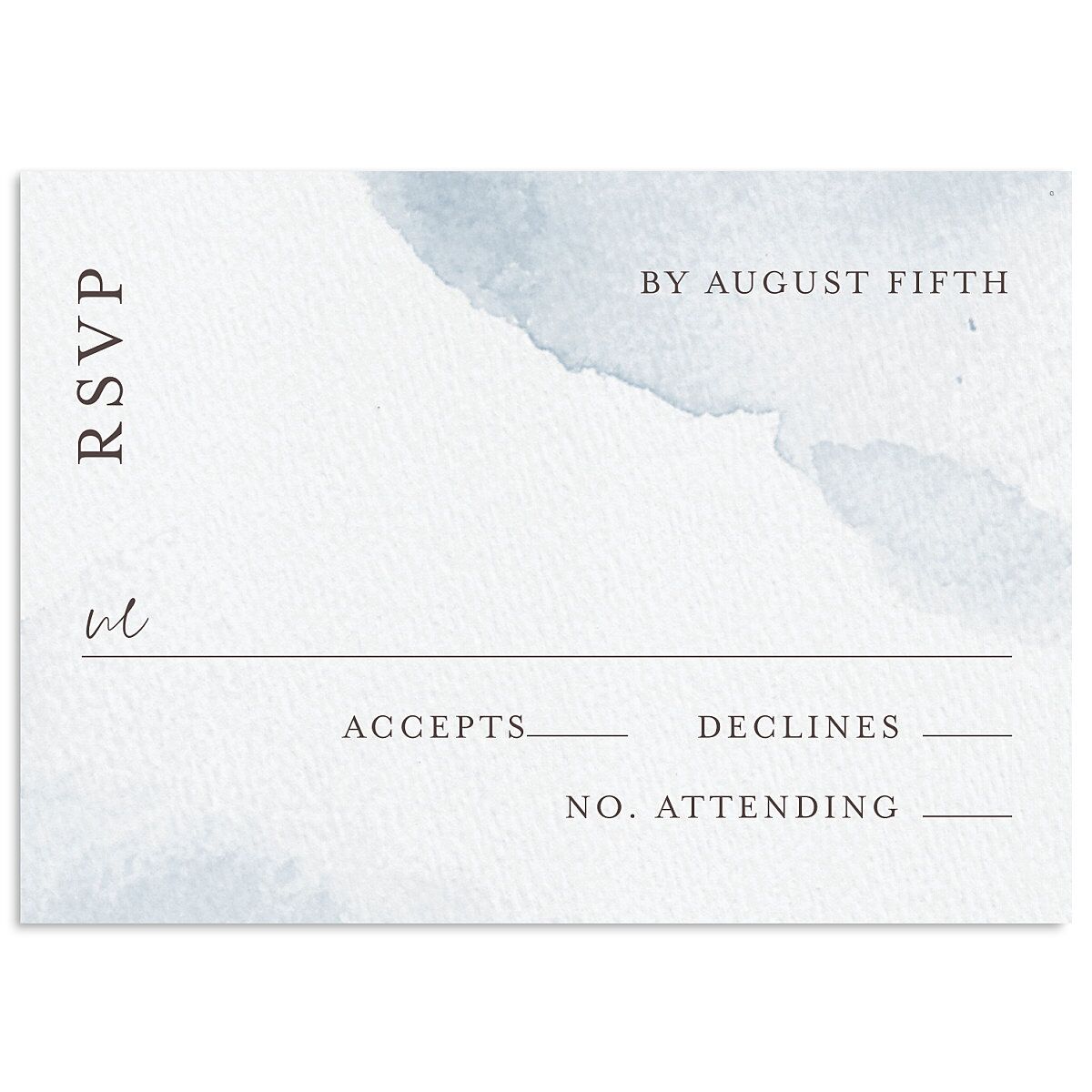 Watercolor Wash Wedding Response Cards