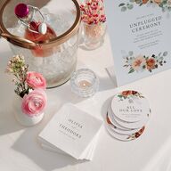 Eucalyptus Bouquet Bar Bended Tabletop Sign X-small Terracotta Standard Plastic XS Tabletop Bar