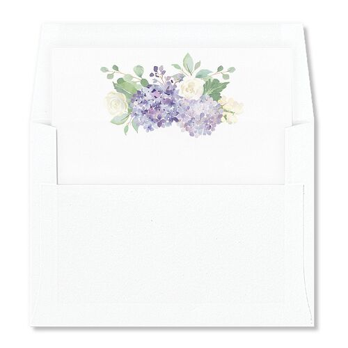 Elegant Hydrangea Standard Envelope Liners Boysenberry Standard