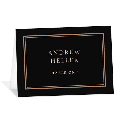 Antique Garden Lace Floral Place Cards Midnight Signature