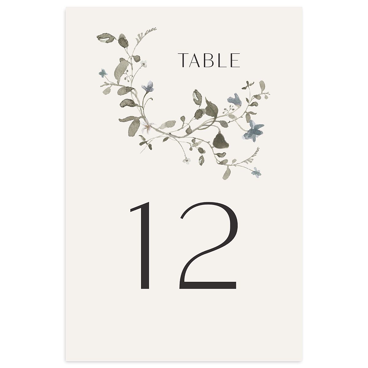 Curved Garland Table Numbers