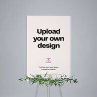 Upload Your Own Design Portrait Photo 24"x36" Seating Chart Pure White Standard Indoor Foam Core L Seating
