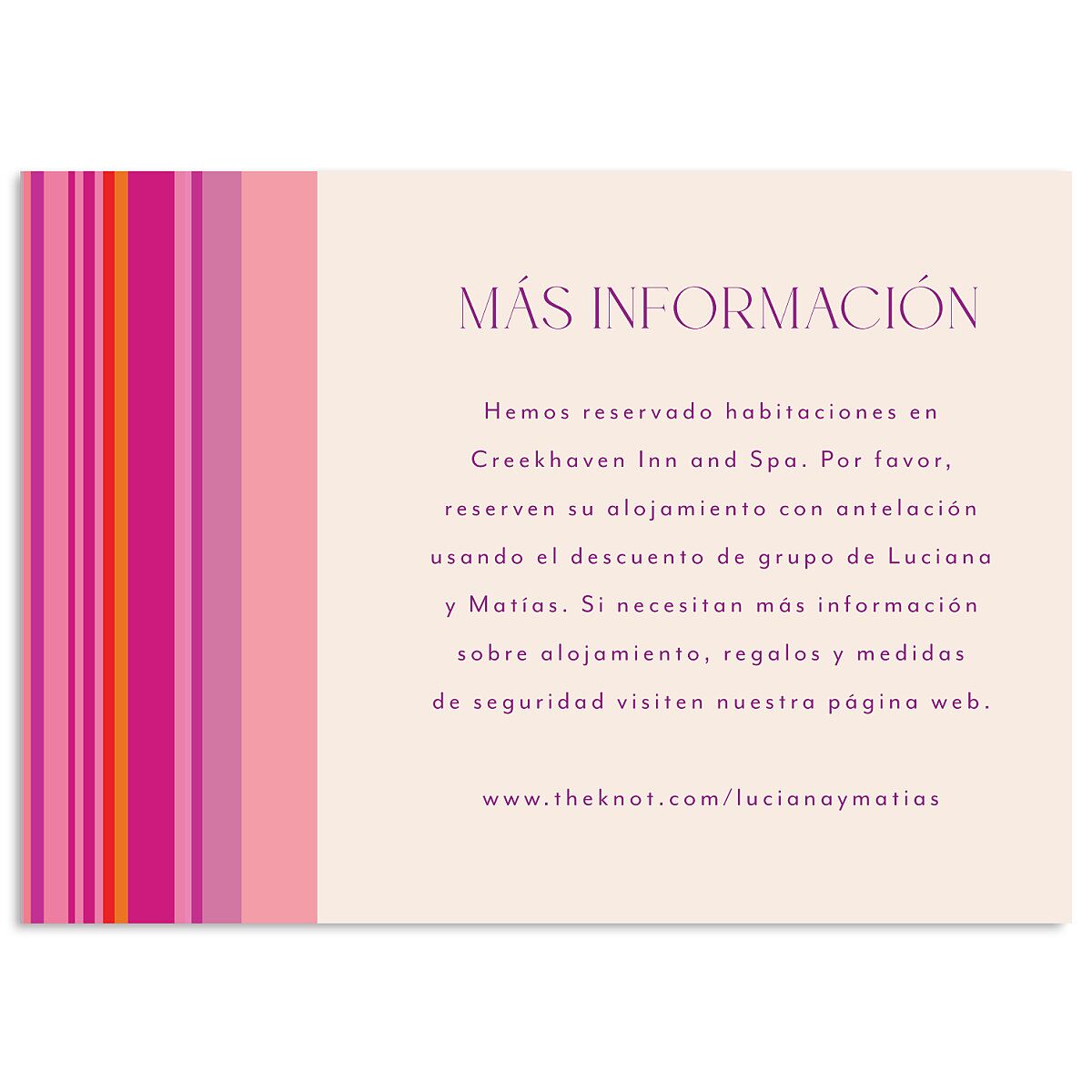 Serape de Sol Wedding Enclosure Cards