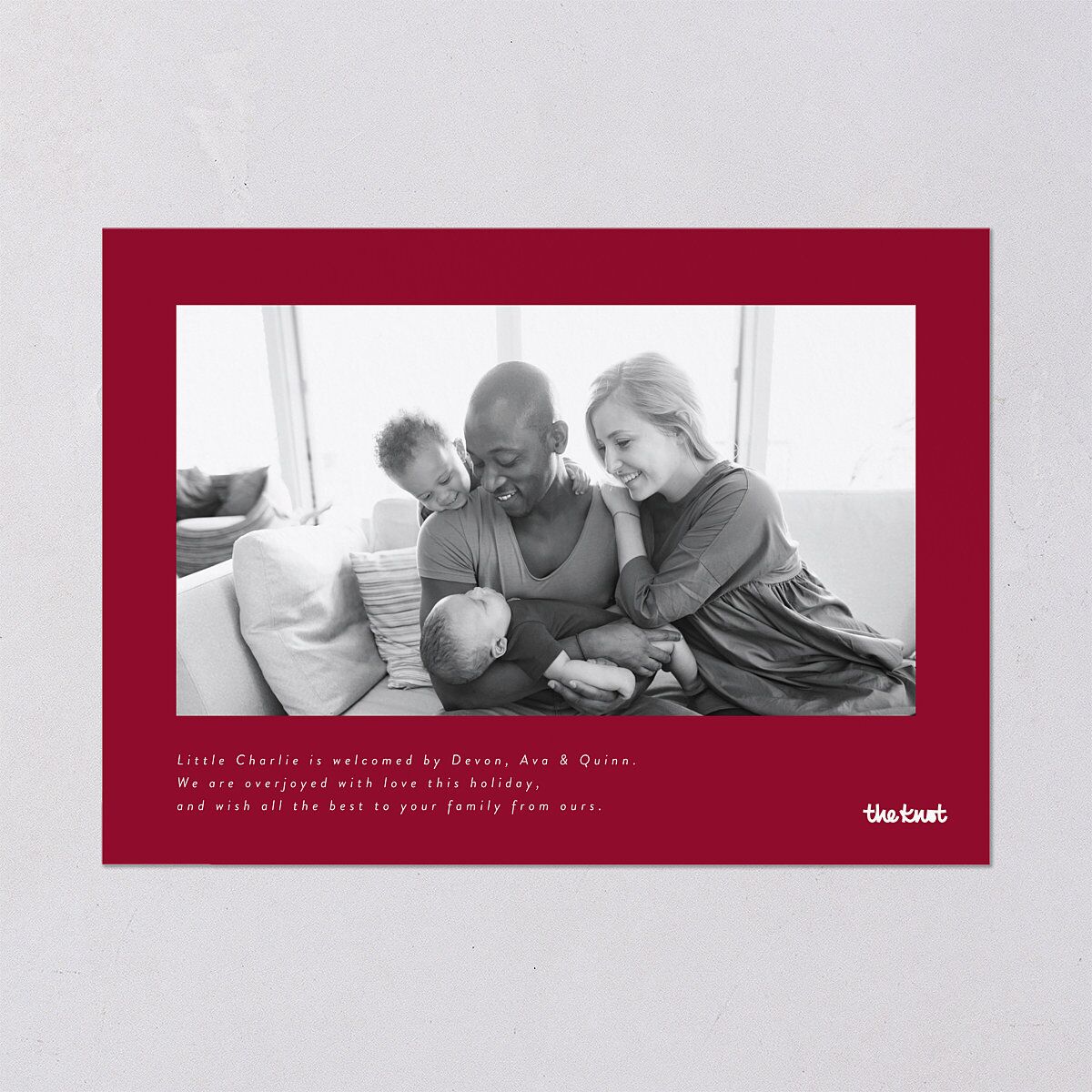 Beyond Blessed Holiday Cards Garnet Signature Blank