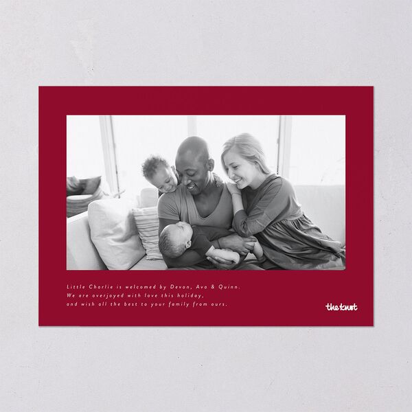 Beyond Blessed Holiday Cards Garnet Signature Blank
