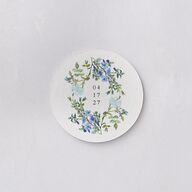 Minimal Floral Coasters Ocean Cardboard Circle