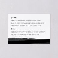 Painted Minimal Wedding Enclosure Cards Midnight Signature Standard