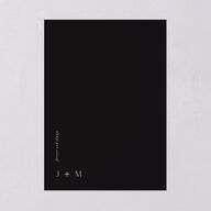 Modern Canvas Wedding Invitations Midnight Signature Blank No