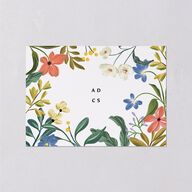 Vintage Garden Wedding Response Cards Rose Gold Signature