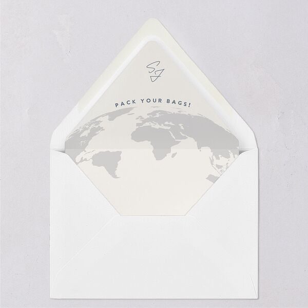 Destination Photo Poster Euro Envelope Liners Dusty Blue Luxe