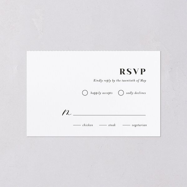 Vibrant Floral All-in-One Wedding Invitations Raspberry Signature Light Both Recipient and Return Addresses